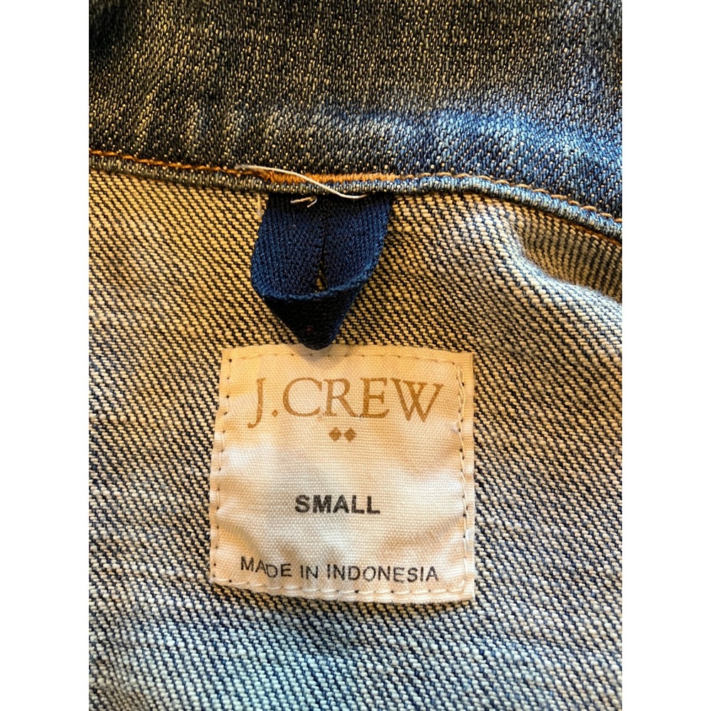 J.‎ Crew Classic Denim Jean Jacket Womens Blue size small - Picture 6 of 7